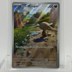 Pokemon TCG Phantasmal Flames Paldean Wooper #102/094 Illustration Rare NM- - Image 1