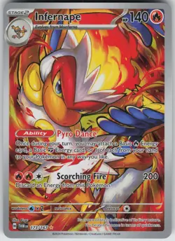 Infernape 173/167 Illustration Rare Twilight Masquerade Pokemon Near Mint - Image 3