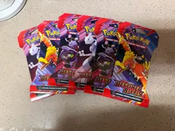 Pokemon TCG: Scarlet and Violet Destined Rivals Booster Pack Lot Of 6 SEALED - Image 1