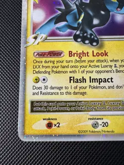 Luxray GL LV.X 109/111 Holo LV.X Rising Rivals Pokemon LP Light Holo Scratching - Image 3