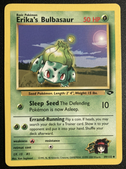 Pokemon Erika's Bulbasaur 39/132 Gym Challenge Regular Unlimited Uncommon TCG - Image 1