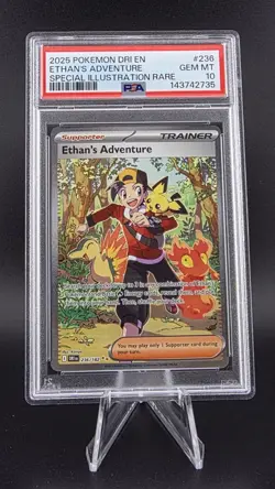 Pokemon TCG Ethan's Adventure Sir 236/182 Destined Rivals PSA 10 Gem Mint - Image 1