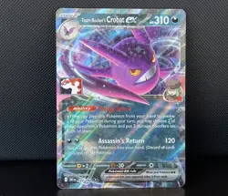 Team Rocket's Crobat ex 122/182 Play! Stamp Prize Pack Series 8 Pokemon TCG NM - Image 1