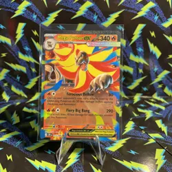 Mega Pyroar ex 15/86 Double Rare Pokemon Chaos Rising ME04 NM - Image 1