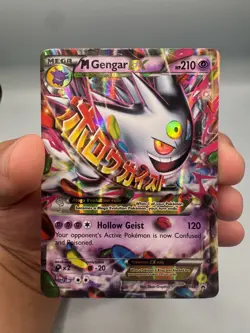 Pokemon TCG M Gengar EX XY166 Holo Full Art Black Star Promo - Image 1