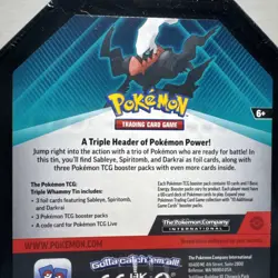 2024 Pokemon Collectors Tin Darkrai New/ Factory Sealed! Fast Free shipping - Image 4