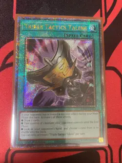 YuGiOh Triple Tactics Talent (Quarter Century Secret Rare) RA01-EN063 1st Ed NM - Image 1