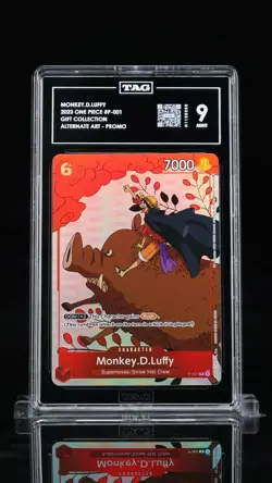 One Piece Monkey.D.Luffy P-001 Gift Collection Alternate Art Promo TAG 9 - Image 1