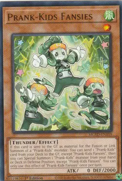 YUGIOH CARD PRANK-KIDS FANSIES MGED-EN109 1ST EDITION - Image 1