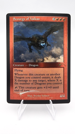 Scourge of Valkas (Retro Frame) MagicFest Cards Foil - Image 1
