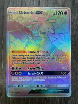 Pokemon Oricorio GX Card (Secret) 255/236 Sm-Cosmic Eclipse Holo (Near Mint) - Image 1