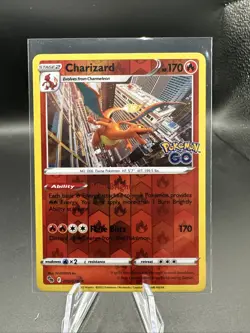Pokemon TCG Charizard Pokemon Go Reverse Holo Card 010/078 - Image 1
