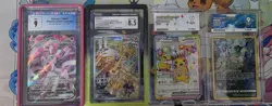 Pokemon Graded ACE & CGC Graded cards lot of 4 cards. Mew, Slyveon,Timber, Pika - Image 1