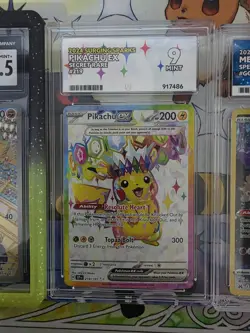 Pokemon Graded ACE & CGC Graded cards lot of 4 cards. Mew, Slyveon,Timber, Pika - Image 5