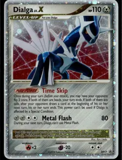 Dialga LV.X Promo Diamond and Pearl Promos DP17 Metal Holo Pokemon Card - Image 1