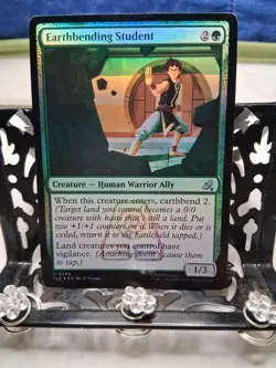 MTG Earthbending Student Avatar The Last Airbender TLE #0249 Foil NM - Image 1
