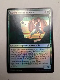 MTG Earthbending Student Avatar The Last Airbender TLE #0249 Foil NM - Image 3