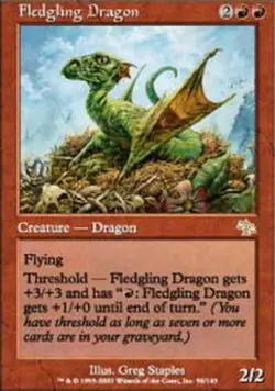 MTG - Fledgling Dragon - Judgment - MP, English Magic FLAT RATE SHIP - Image 1