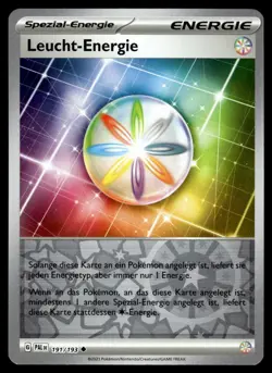 Leucht-Energie 191/193 Paldea Evolved Pokemon Reverse Holo NM Deutsch - Image 1