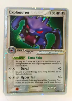 Exploud EX 92/100 EX Crystal Guardians Holo ultra rare Pokemon Card 2006 - Image 1