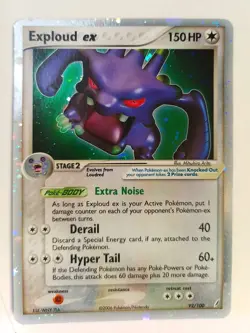 Exploud EX 92/100 EX Crystal Guardians Holo ultra rare Pokemon Card 2006 - Image 3