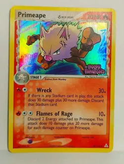 PRIMEAPE 50/110 EX Holon Phantoms Reverse Holo Stamped Pokemon Card 2006 - Image 3