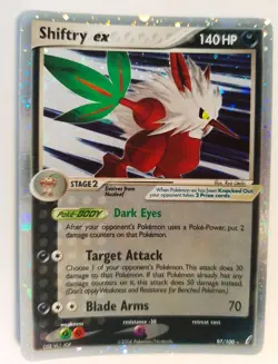 Shiftry Ex 97/100 EX Crystal Guardians Holo ultra rare Pokemon Card 2006 - Image 3