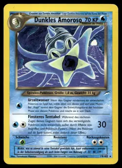 Dunkles Amoroso 19/105 Rare Neo Destiny Pokemon LP Deutsch - Image 1