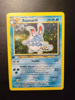 Azumarill Set Neo Genesis 2/111 Holo Prima Edizione carte card pokemon ENG - Image 1