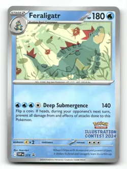 Feraligatr (Illustration Contest 2024) 213 - SV Promo - Pokemon Card NM/M - Image 1