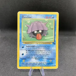 Muschas 54/62 Fossil Vintage Pokemon Karte Deutsch WOTC 1999 Nintendo POOR - Image 1