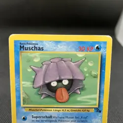Muschas 54/62 Fossil Vintage Pokemon Karte Deutsch WOTC 1999 Nintendo POOR - Image 2