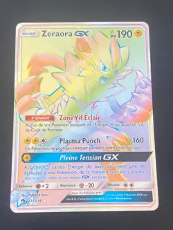 CARTE POKEMON ZERAORA GX 221/214 FR SECRETE RARE SL TONNERRE PERDU - NEUF - Image 1