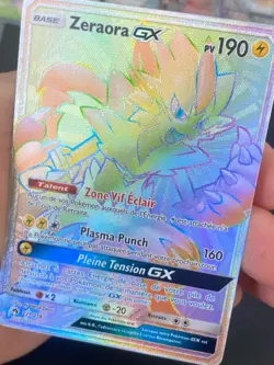 CARTE POKEMON ZERAORA GX 221/214 FR SECRETE RARE SL TONNERRE PERDU - NEUF - Image 2