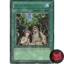 Yugioh Snake Rain TAEV-EN052 Rare 1st Edition NM - Image 1