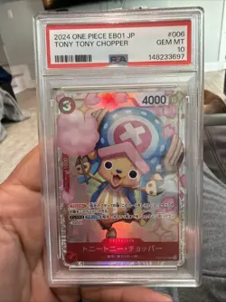 2024 ONE PIECE JAPANESE EB01-EXTRA BOOSTER #006 TONY TONY CHOPPER PSA 10 - Image 1