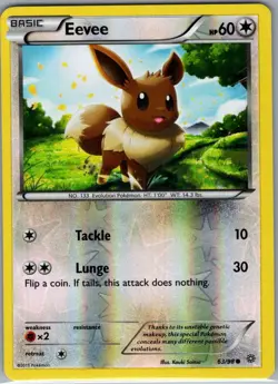 Eevee 63/98 Reverse Holo XY - Ancient Origins - Pokemon Card - NM - Image 1