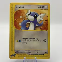 Pokemon TCG Dratini 107/165 Expedition Pokemon Card WoTC E-Reader - Image 1