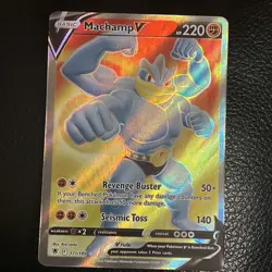 Pokemon TCG Machamp V Ultra Rare Full Art Holo 171/189 Astral Radiance Minty - Image 1