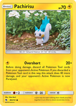Pachirisu 80/214 Common | Lost Thunder | Pokemon Card - Image 1