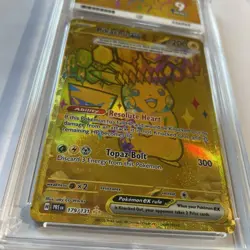 Pokemon Pikachu EX Prismatic Evolution Card 179/131 Hyper Rare Graded Ace 9 MINT - Image 3