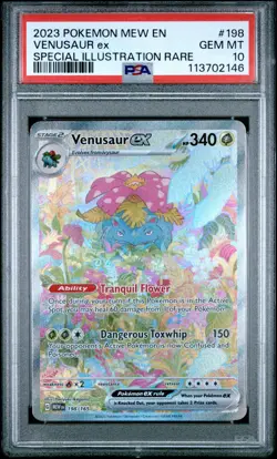 Venusaur EX PSA 10 - 198/165 - Special Illustration Rare - 151 - Pokemon - Image 1