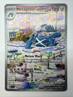 2024 Pokemon Temporal Forces Illustration Rare #178 Metagross NM - Image 1