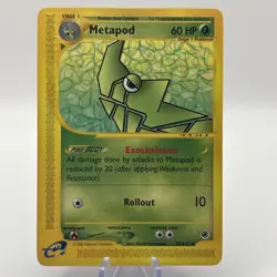 Metapod 87/165 Uncommon Pokemon TCG Expedition Base Set LP+ - Image 1