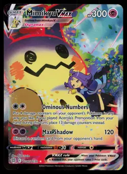 MIMIKYU VMAX TG17/TG30 HOLO VMAX RARE BRILLIANT STARS TRAINER GALLERY POKEMON MP - Image 1