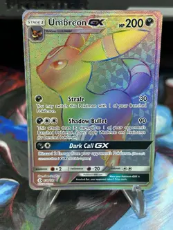 Pokemon TCG: Umbreon GX Rainbow Secret Rare Full Art Holo 154/149 🔥 NM - Image 1