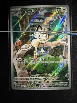 Pokemon Meowth 106/094 – Phantasmal Flames – English IR (Illustration Rare) - Image 1