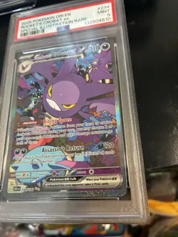 2025 Pokemon DRI En Rocket's Crobat Ex Special Illustration Rare #234 PSA 9 Mint - Image 2