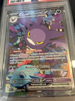 2025 Pokemon DRI En Rocket's Crobat Ex Special Illustration Rare #234 PSA 9 Mint - Image 4