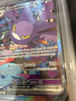 2025 Pokemon DRI En Rocket's Crobat Ex Special Illustration Rare #234 PSA 9 Mint - Image 5